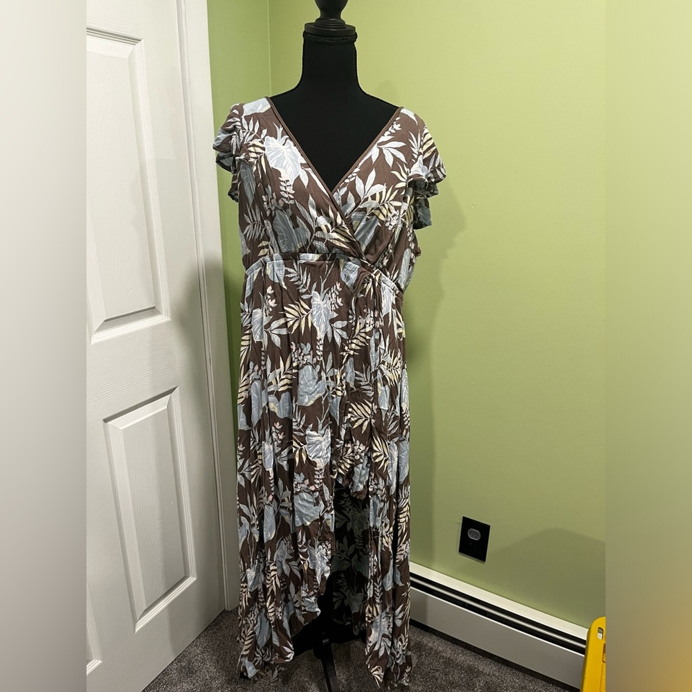 Maxi length walk through romper
